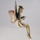 Forest Fairy Holding a Bird Shelf Sitting Sculpture - Prezents.com