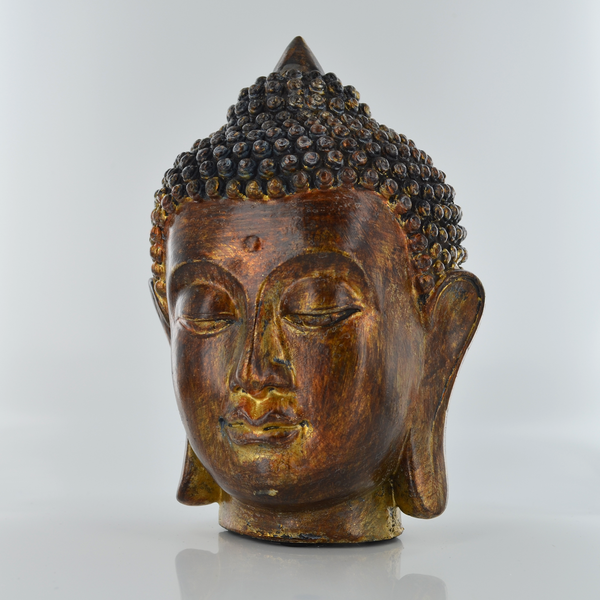 Small Wooden Buddha Head