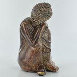 Vintage Resting Buddha Distressed Sculpture Gift