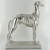 Silver Greyhound Sculpture - Prezents.com