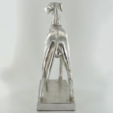 Silver Greyhound Sculpture - Prezents.com