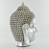 Buddha Medium Buddha Head Antique Silver Ornament Figurine Gift