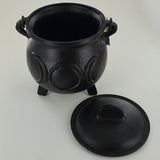 Cast Iron Cauldron with Magic Symbols - Large - Three Designs - Prezents.com