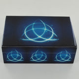 Tarot Card Storage Box - Blue Fire Triquetra - Prezents.com