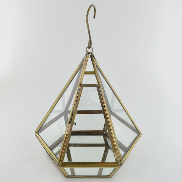 Glass Pyramid Prism Terrarium - Prezents.com