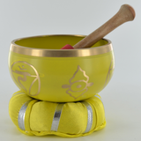 Seven Chakra's - Metal Singing Bowls With Cushion & Mallet H6cm