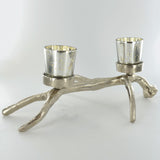 Antlers of Exmoor Double Tea Light Candle Holder - Prezents.com