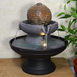 Indoor Water Fountain Stone Ball Round With LED Light - Prezents.com