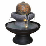 Indoor Water Fountain Stone Ball Round With LED Light - Prezents.com