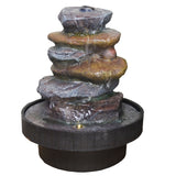 Indoor Water Fountain Stone Tower With LED Light - Prezents.com