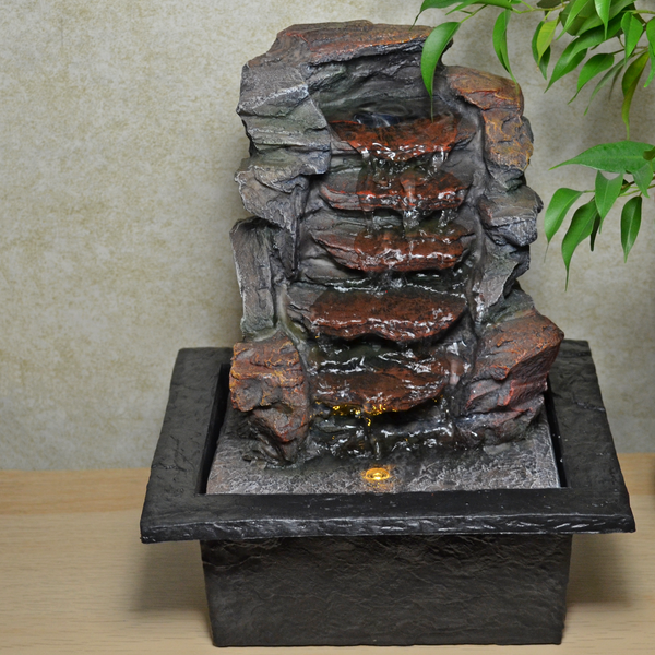 Indoor Water Fountain Stone Cascade