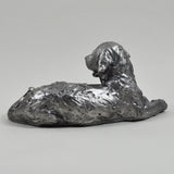 Silver Dog and Puppy Sculpture - Prezents.com