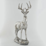 Large Stag Silver Sculpture - Prezents.com