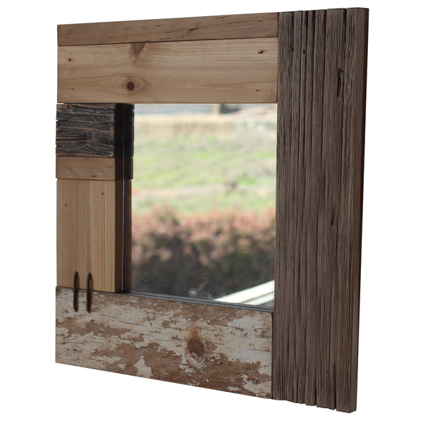 Driftwood Square Wall Mirror
