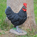 Black Chicken Garden Ornament- Two Sizes - Prezents.com