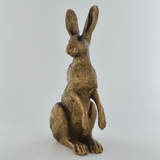 Poppy Standing Hare Bronze Effect Sculpture by Harriet Glen