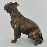 Staffordshire Bull Terrier Bronze Effect Sculpture - Prezents.com