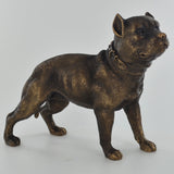 Pitbull Terrier Bronze Effect Sculpture - Prezents.com