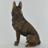 German Shepherd Bronze Effect Sculpture - Prezents.com