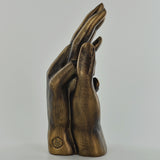 Hands Entwined Bronze Effect Sculpture - Prezents.com