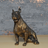 Bull Terrier Bronze Effect Sculpture