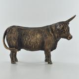 Prezents.com Bronze Highland Cow Home Decor Ornament Countryside wildlife Sculpture Gift