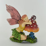 Summer Fairy, Knelt on Toadstool - Prezents.com