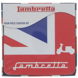 Lambretta Union Jack Coaster Set - Prezents.com